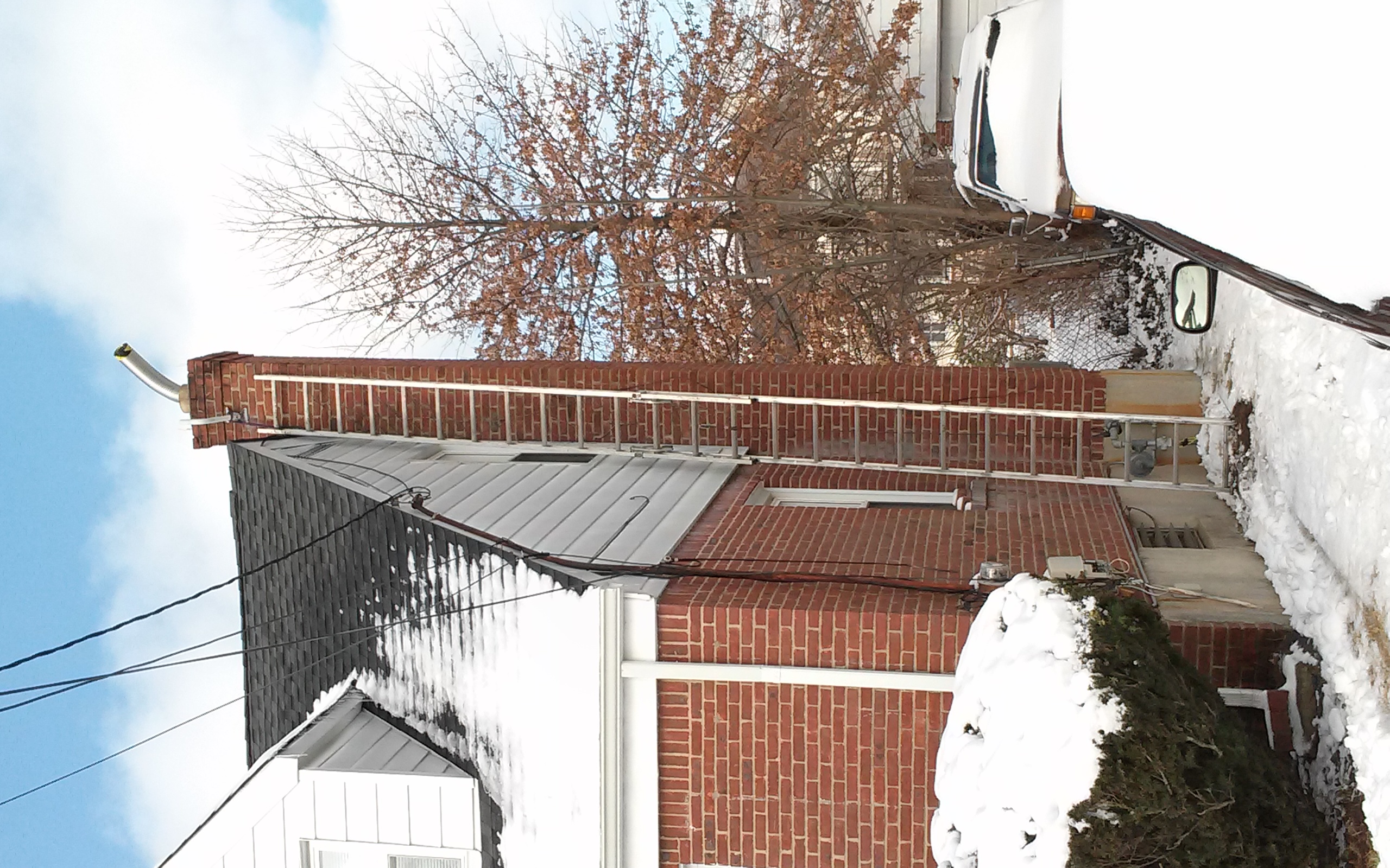 Stainless steel chimney liner installation in Merrick, NY